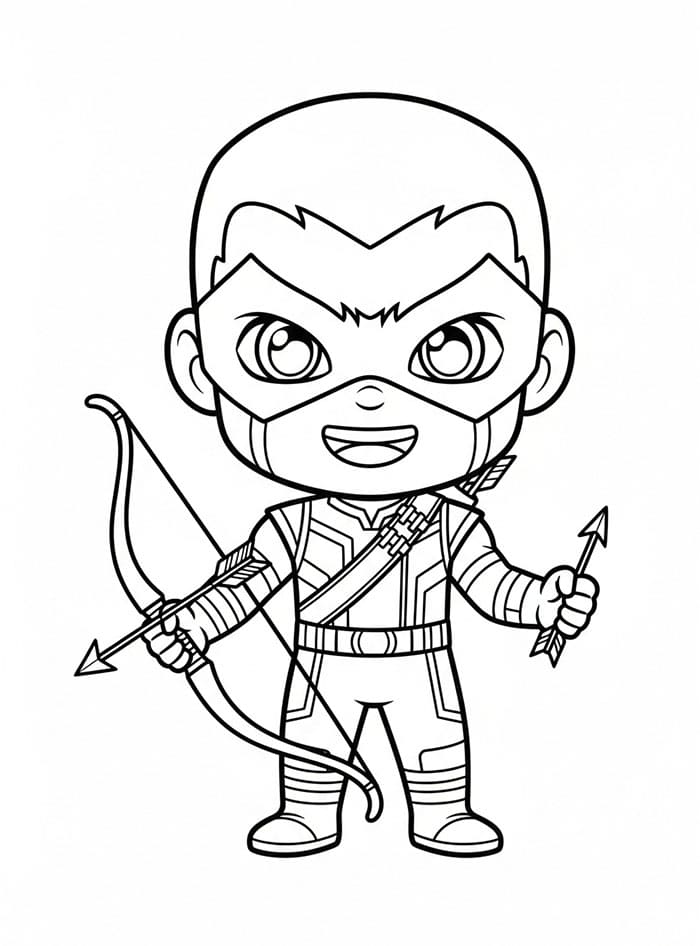 Hawkeye Chibi fargelegging