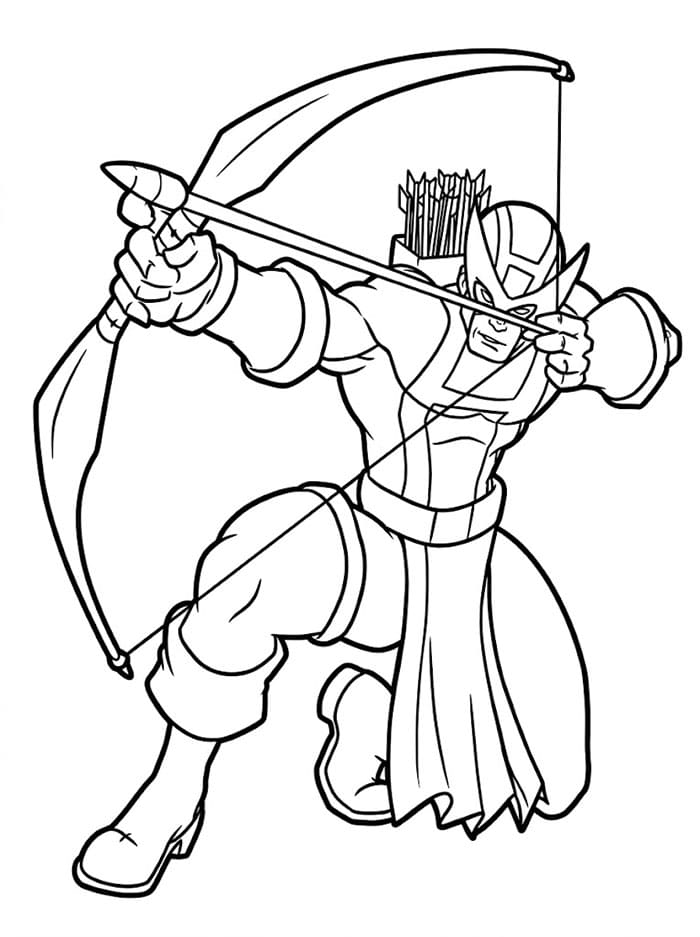 Hawkeye er majestetisk fargelegging