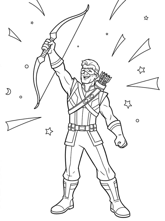 Hawkeye kaster buen sin fargelegging