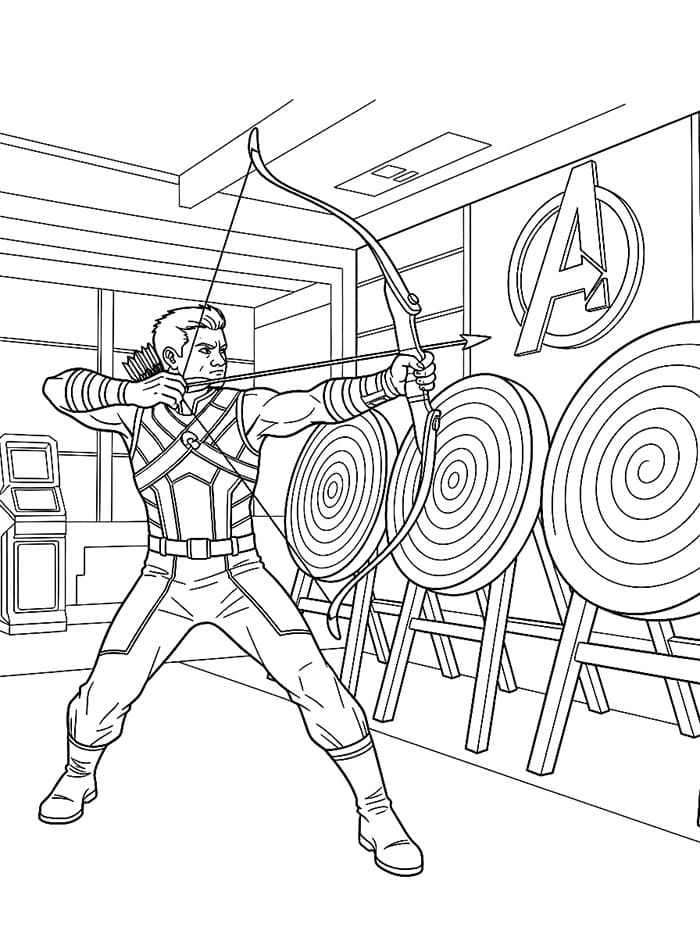 Hawkeye trening fargelegging