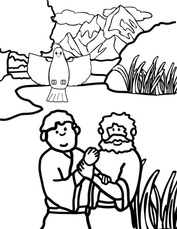 Jesu dåp fargelegging