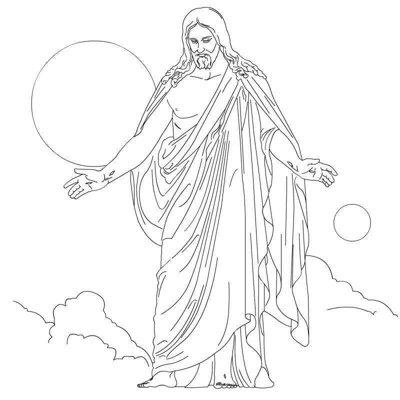 Jesus gratis bilde fargelegging