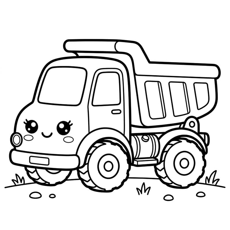 Liten Kawaii dumper fargelegging
