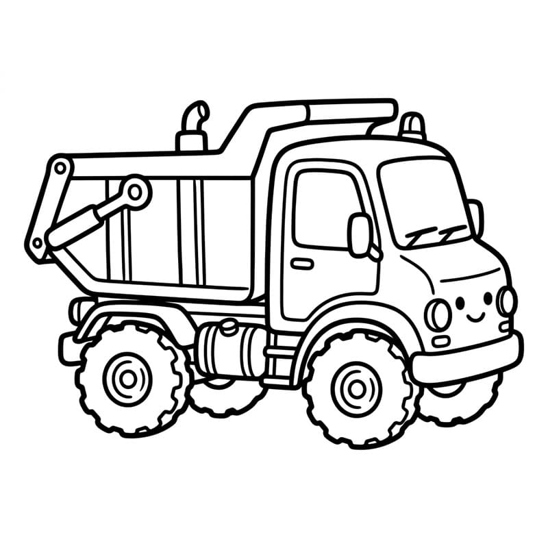 Liten smilende dumper fargelegging