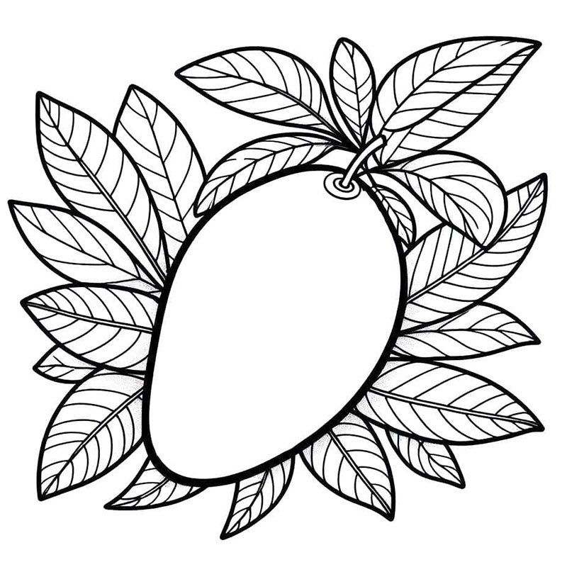 Mango utskrivbar fargelegging
