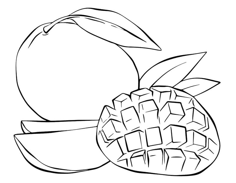 Mangotegning fargelegging
