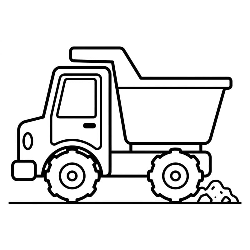 Minimalistisk flat dumper fargelegging