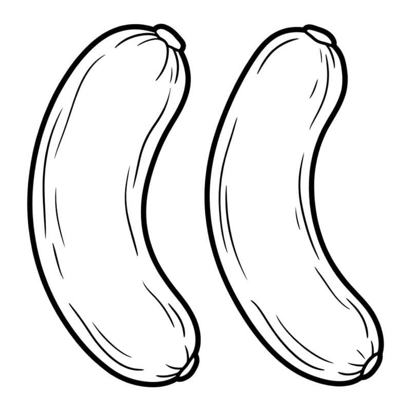 Pølsepar fargelegging