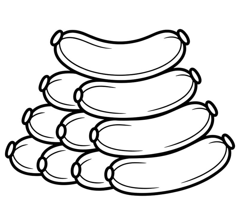 Pølsepyramide fargelegging