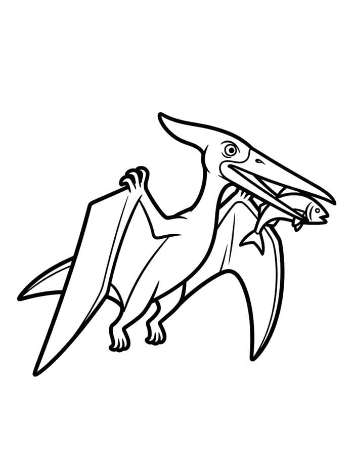 Pterodactyl har fisk fargelegging