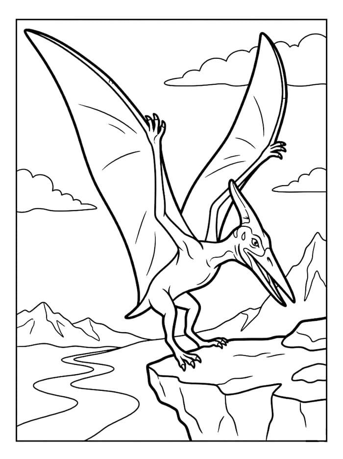 Pterodactyl landing fargelegging