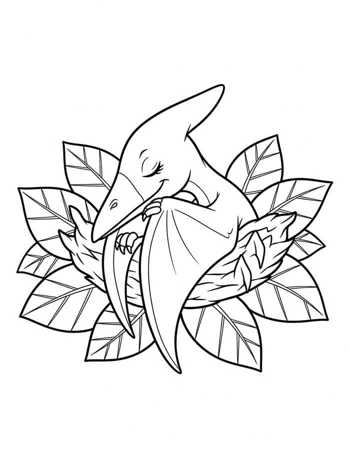 Pterodactyl søvn fargelegging