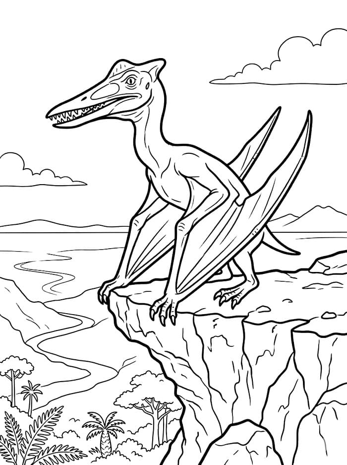 Pterodactylklippe fargelegging