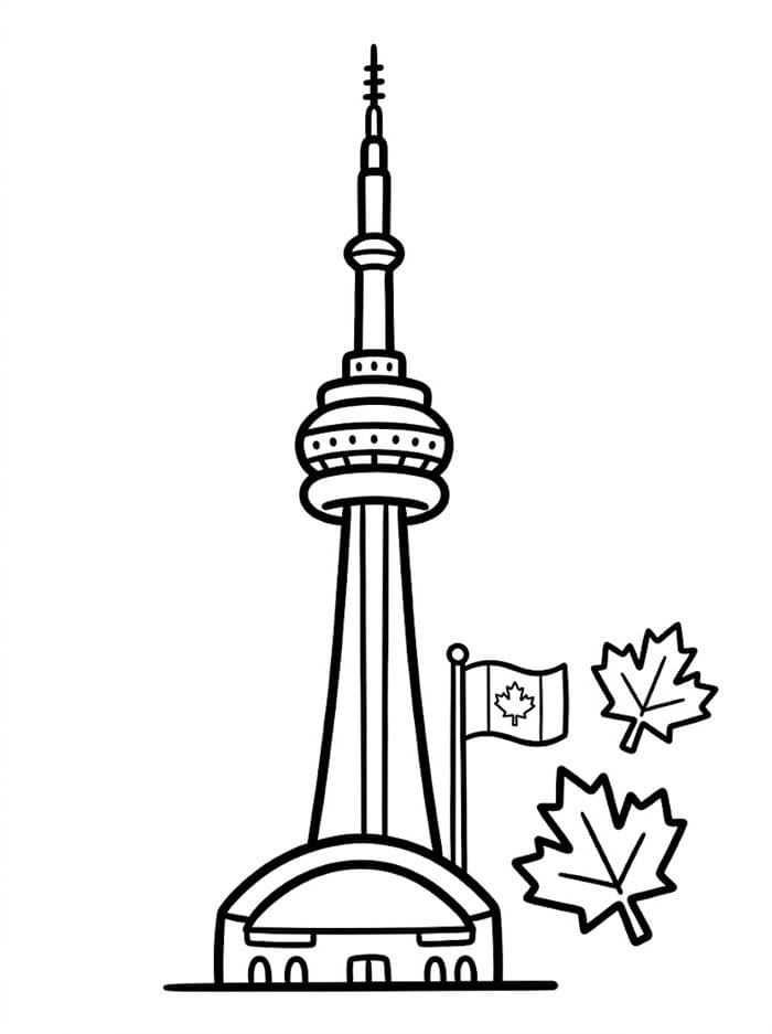 Canada CN tårnet fargelegging