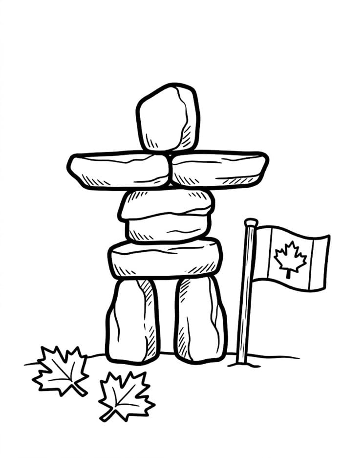 Canada Inukshuk fargelegging