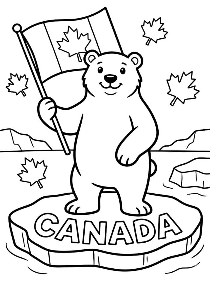 Canada Isbjørn fargelegging