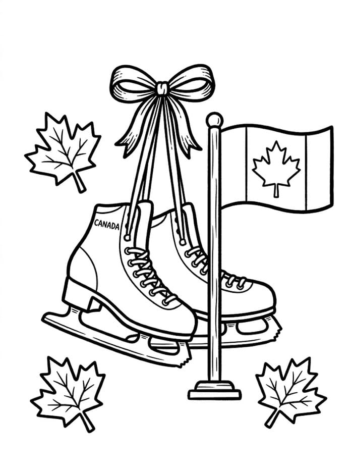 Canada Skøyter fargelegging