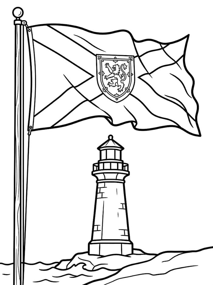 Canadas Nova Scotia flagg fargelegging