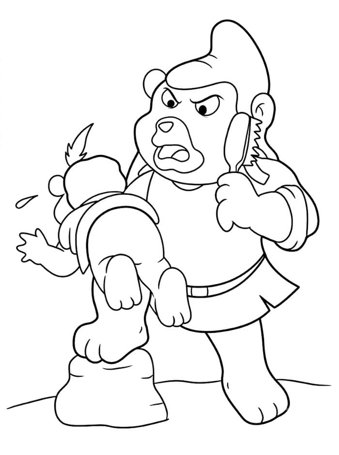 Gruffi Spanking Tumle fargelegging