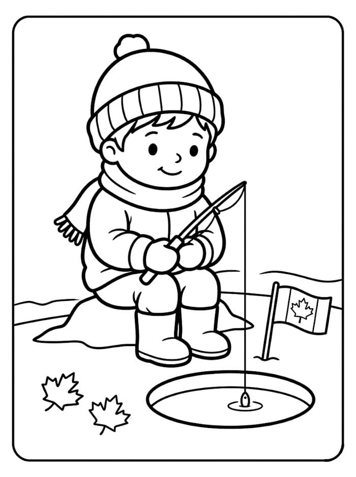 Isfiske i Canada fargelegging