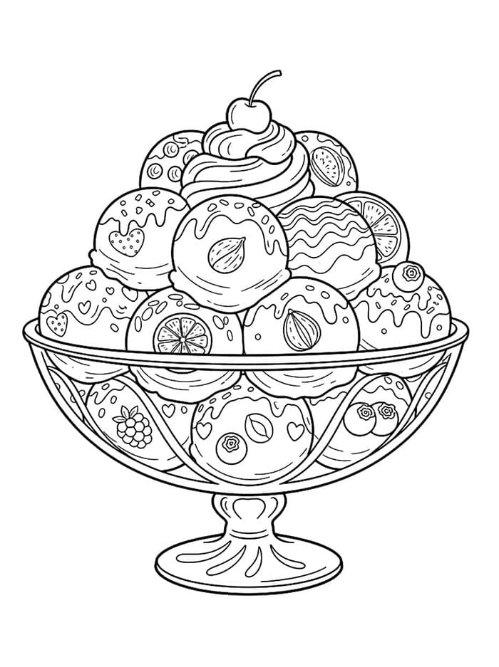 Italiensk gelato fargelegging