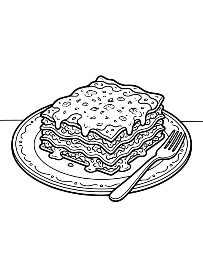 Italiensk lasagne fargelegging
