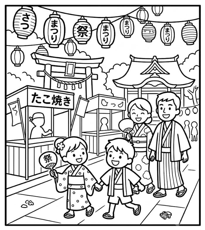 Japan Festival fargelegging
