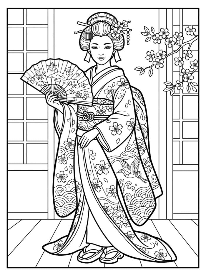 Japan Geisha fargelegging
