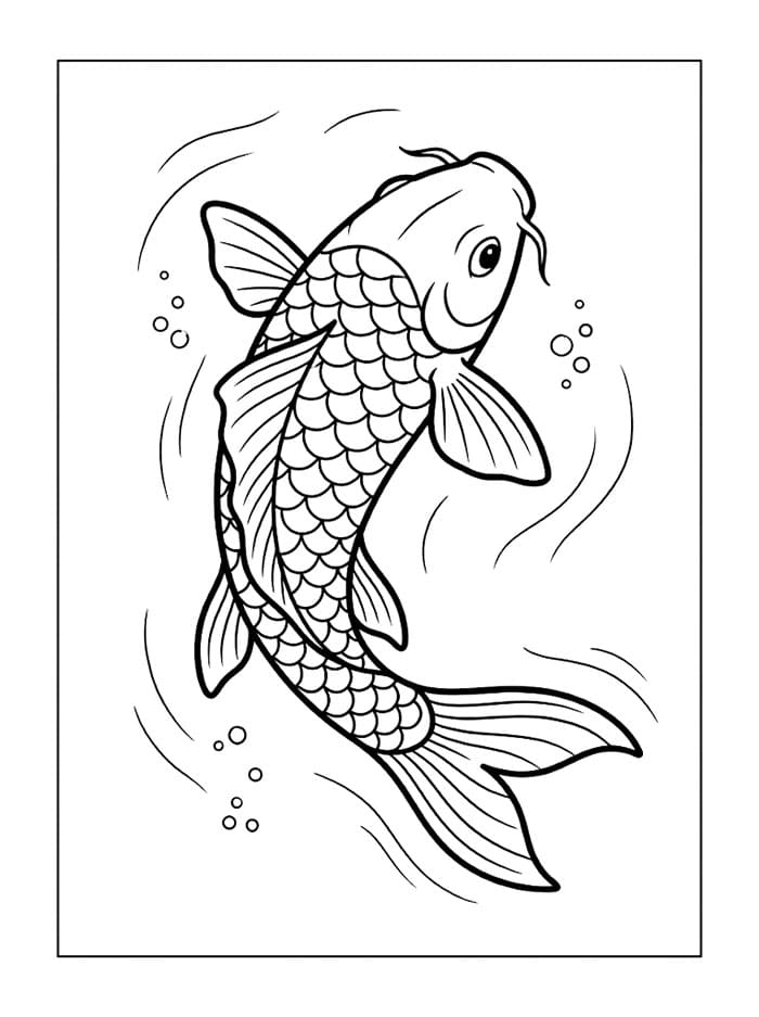 Japan Koi-fisk fargelegging