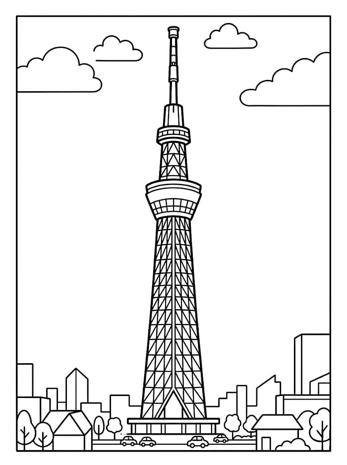 Japan Skytree fargelegging
