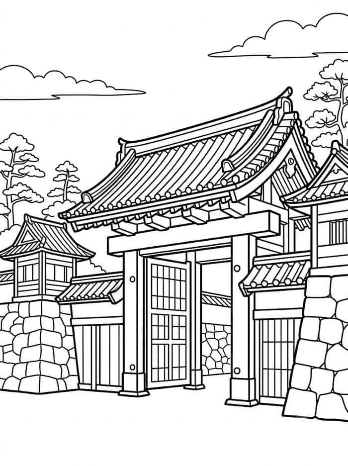 Japan Slottsport fargelegging