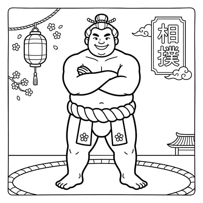 Japan Sumo-bryter fargelegging