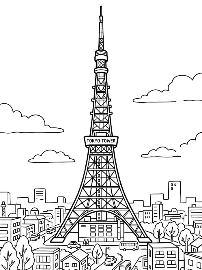 Japan Tokyo Tower fargelegging