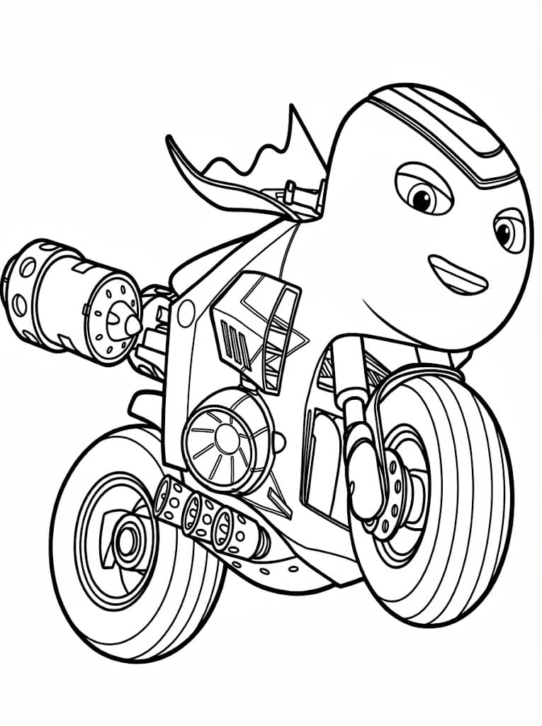 Kul Ricky Zoom fargelegging
