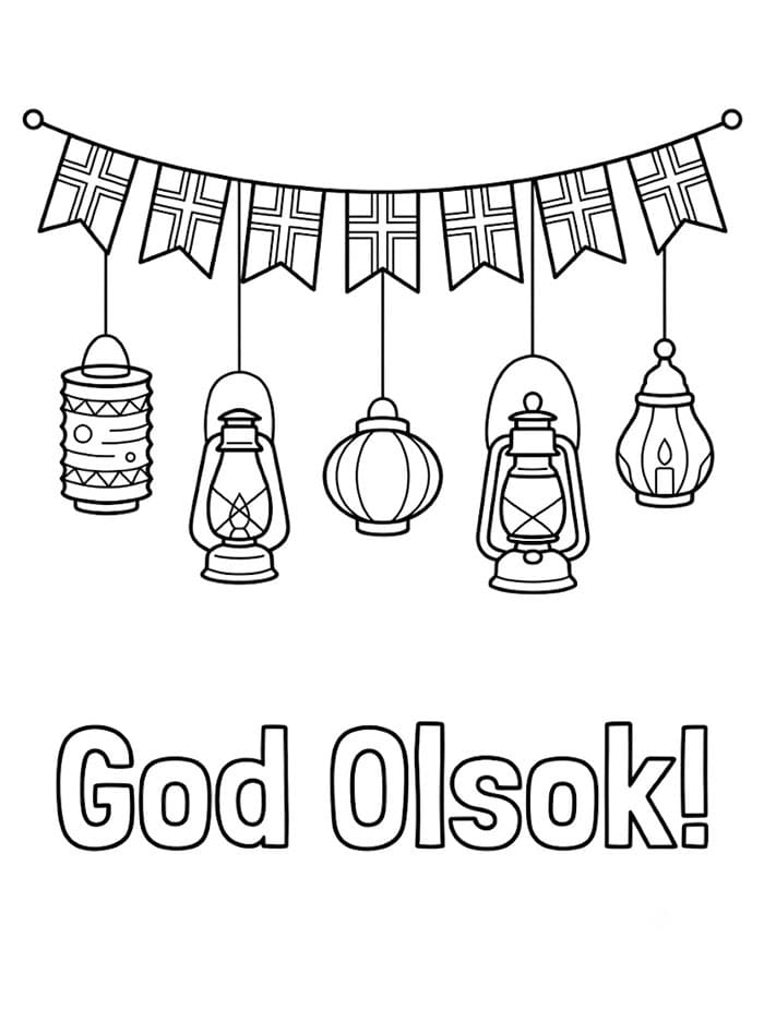 Olsok Festivallykter fargelegging