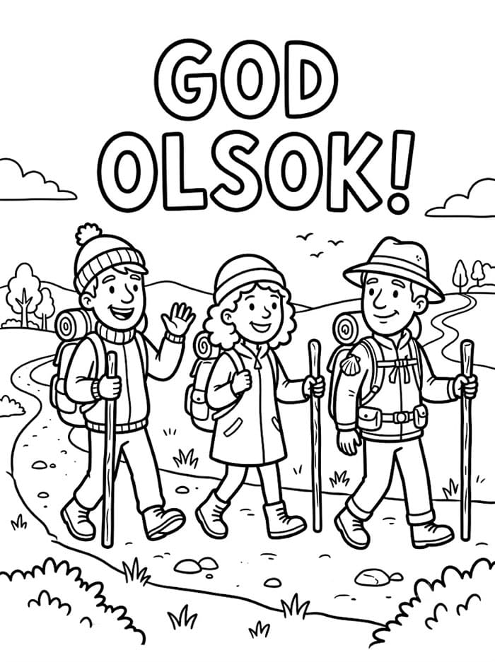 Olsok Pilegrimer fargelegging