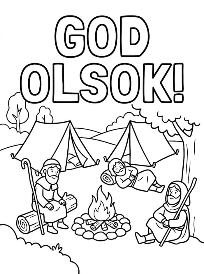 Olsok Pilegrimleir fargelegging