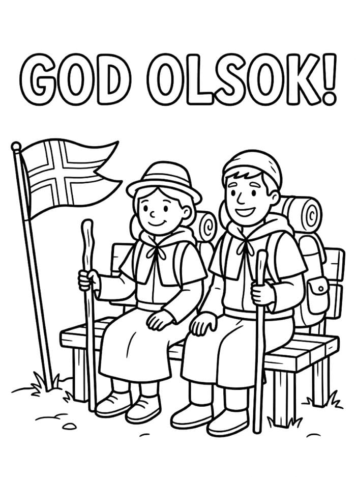Olsok Pilegrimshvile fargelegging