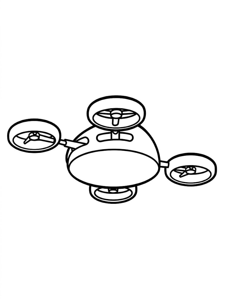 Quadcopter fra Ricky Zoom fargelegging