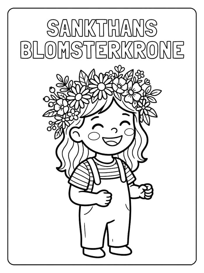 Sankthans Blomsterkrone fargelegging