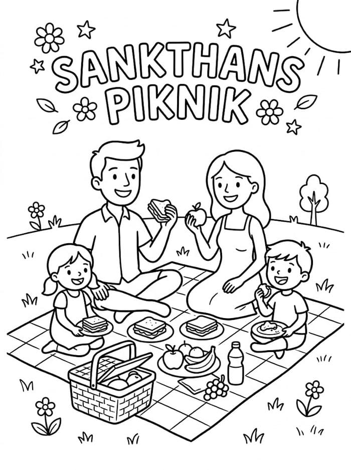 Sankthans Piknik fargelegging