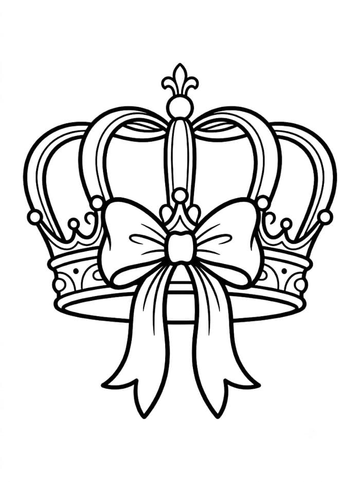 Sløyfekrone fargelegging