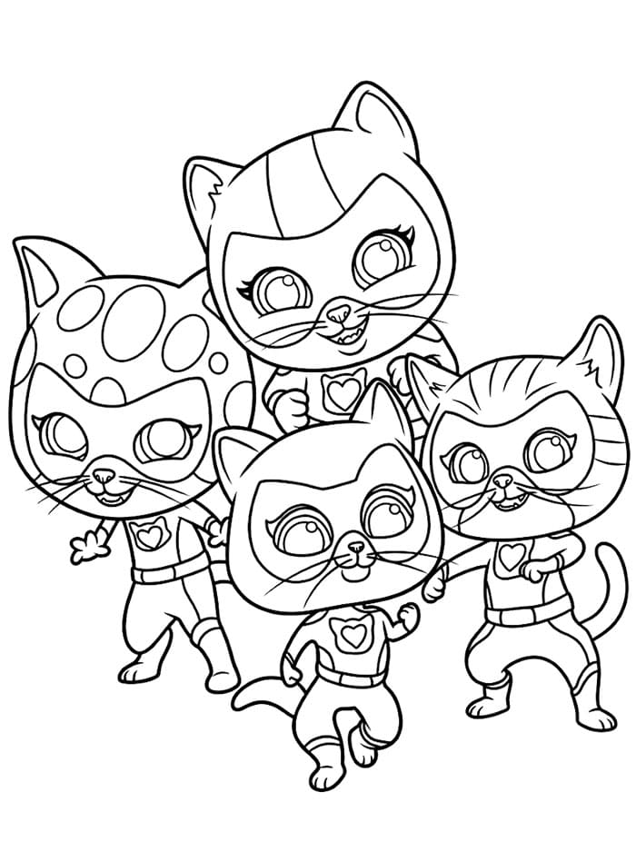 Superkattungene Fargelegging