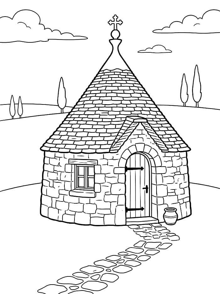Trullo hus fargelegging