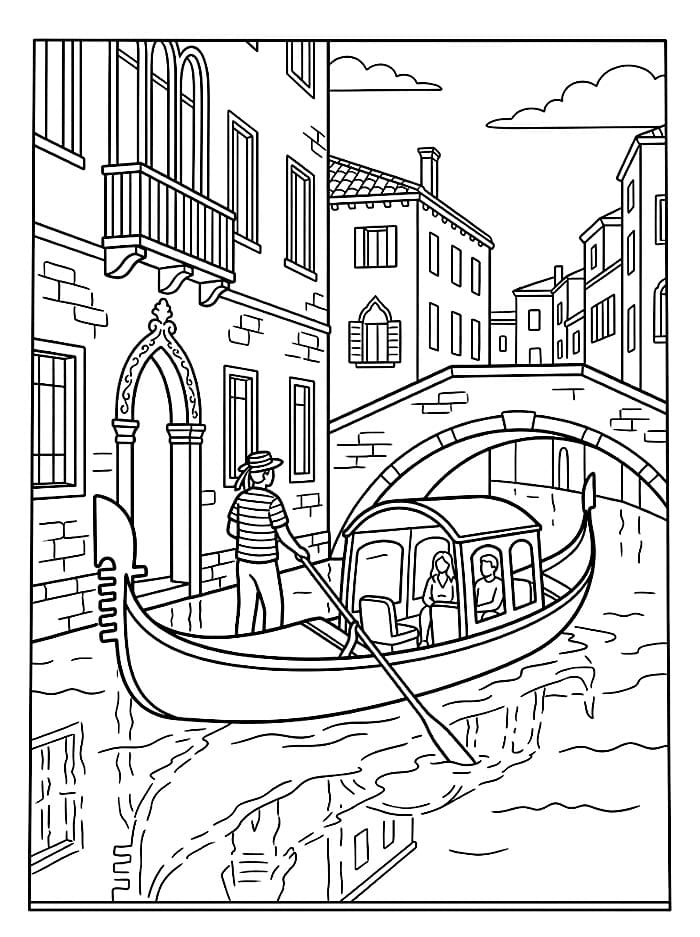 Venezia gondolen fargelegging