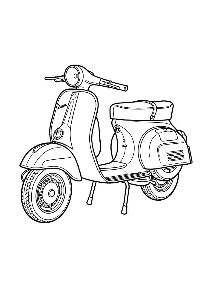Vespa scooter fargelegging