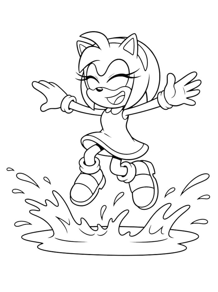 Amy Rose er rampete fargelegging