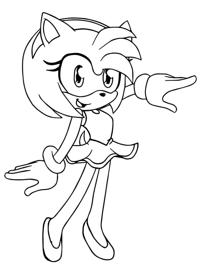 Amy Rose er vakker fargelegging