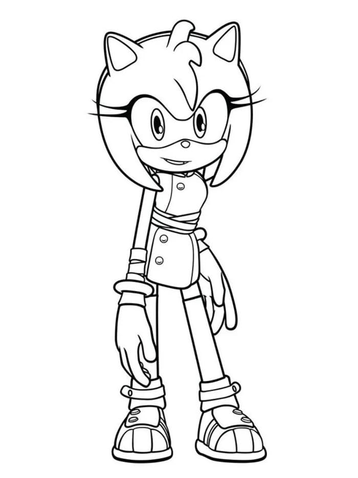 Amy Rose står fargelegging