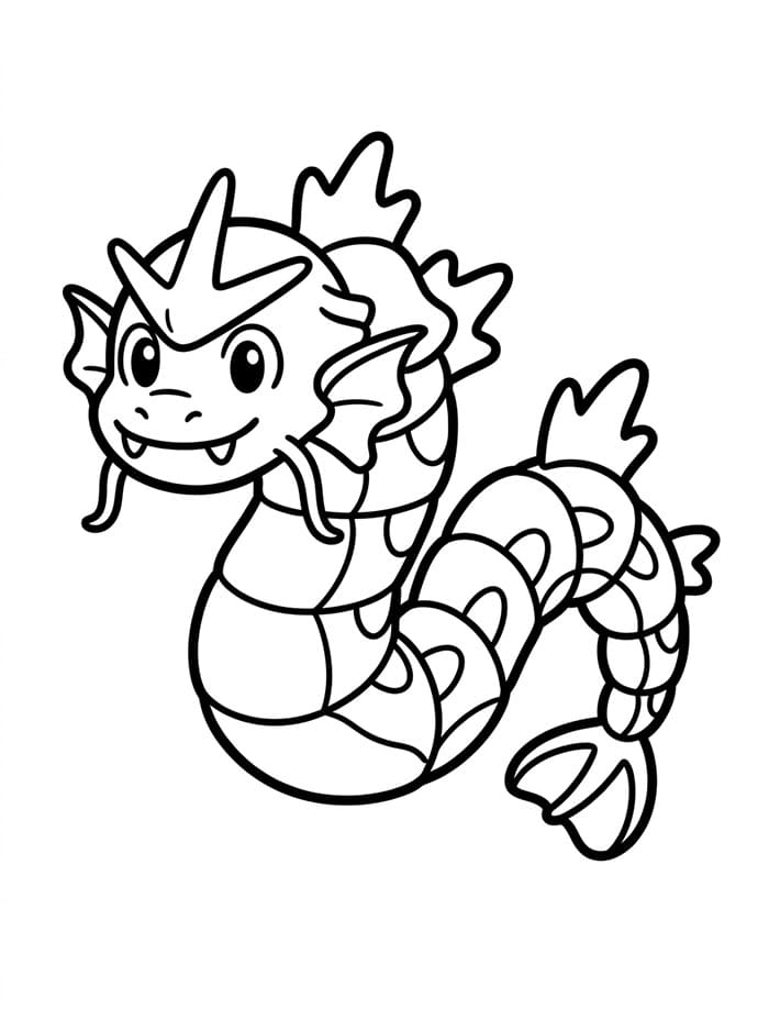Baby Gyarados stil fargelegging